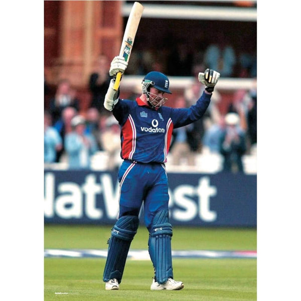 Marcus Trescothick celebrates making his century during third Natwest one day international match between England and Pakistan at Lords Cricket Ground | TotalPoster