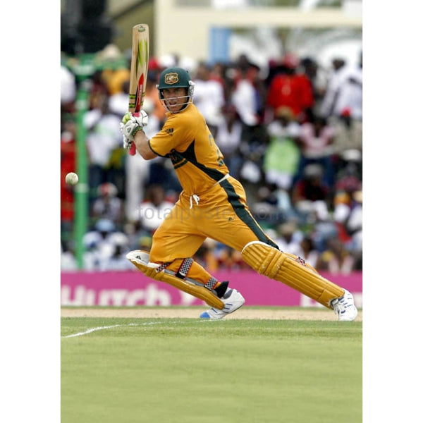 Matthew Hayden plays a shot during the World Cup cricket Super Eights match between Australia and the West Indies in St. Johns | TotalPoster