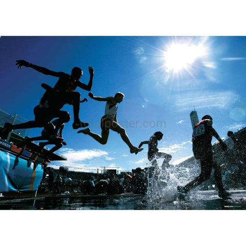 Carrera de obstáculos para hombre | Pósteres de atletismo | TotalPoster