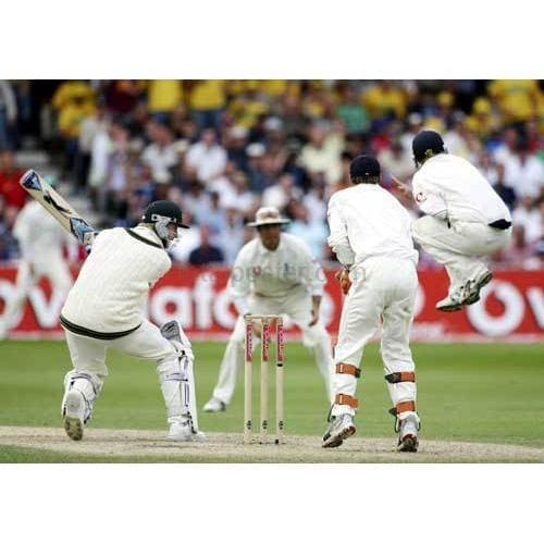 Michael Clarke hits past the silly mid off during the Ashes npower Fourth Test between England and Australia at Trent Bridge | TotalPoster