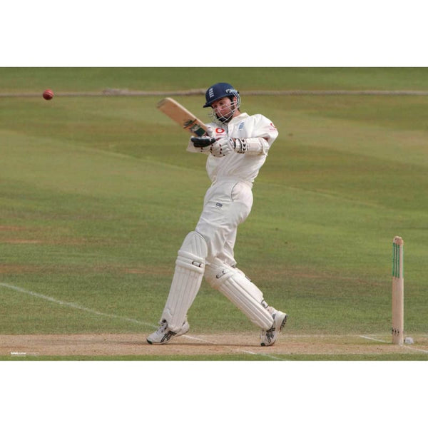 Michael Vaughan in action during the England v South Africa Npower First Test Match at Edgbaston | TotalPoster