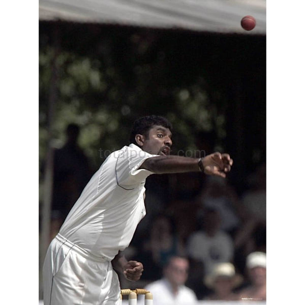 Muttiah Muralitharan in action during the first cricket test between England and Sri Lanka | TotalPoster