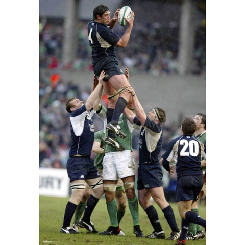 Nathan Hines | Scotland Six Nations rugby posters
