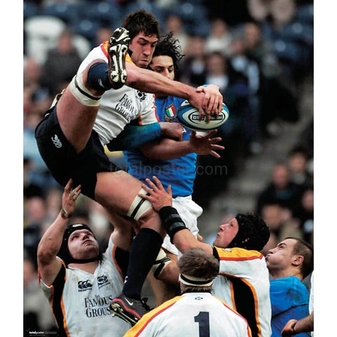 Nathan Hines | Scotland Six Nations rugby posters