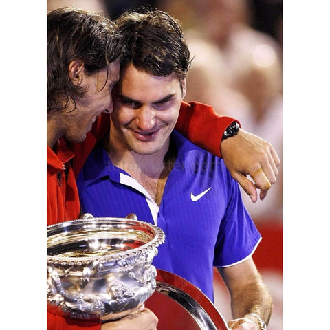 Cartel de Rafael Nadal y Roger Federer | Abierto de tenis de Australia