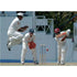 Ramnaresh Sarwan drives as Mark Butcher takes evasive action during the Fourth Test betweeen West Indies v England at The Recreation Ground - St. John`s - Antigua | TotalPoster