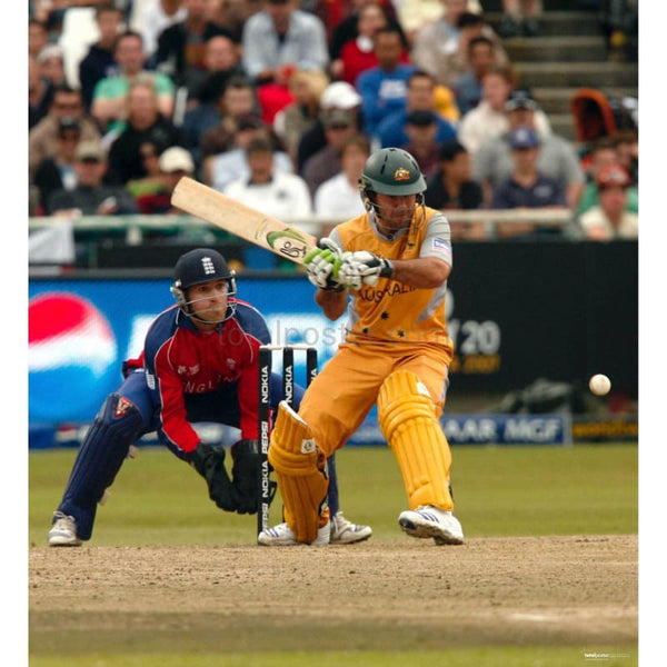 Ricky Ponting in action during the ICC World Twenty20 cricket match between England and Australia | TotalPoster