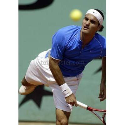Roger Federer during the French Open at Roland Garros TotalPoster