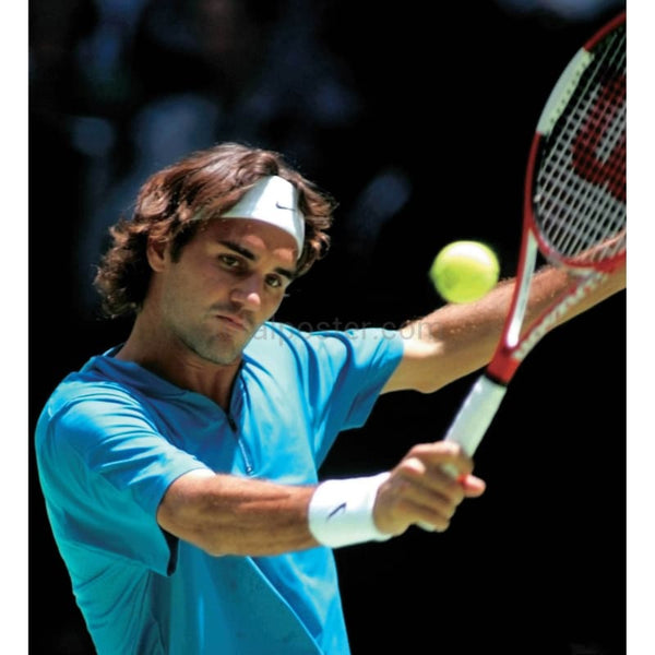 Roger Federer in action during the 2005 Australian Open Tennis TotalPoster