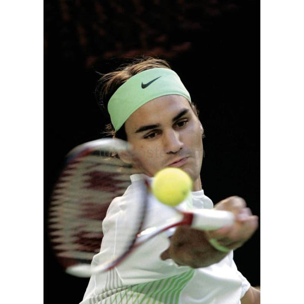 Roger Federer on his way to victory in the Australian Open TotalPoster