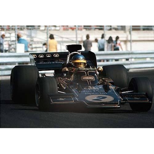 Ronnie Peterson / JPS Lotus 72 in action during the Monaco F1 Grand Prix | TotalPoster