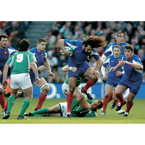 Sebastien Chabal | France Six Nations rugby posters