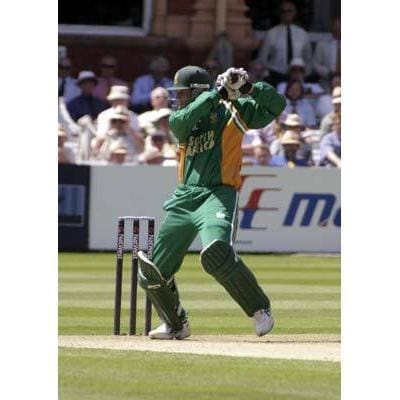Shaun Pollock hits a four during the Natwest Challenge Final at Lords | TotalPoster