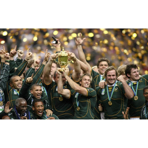 Los Springboks celebran el cartel | Copa Mundial de Rugby | TotalPoster