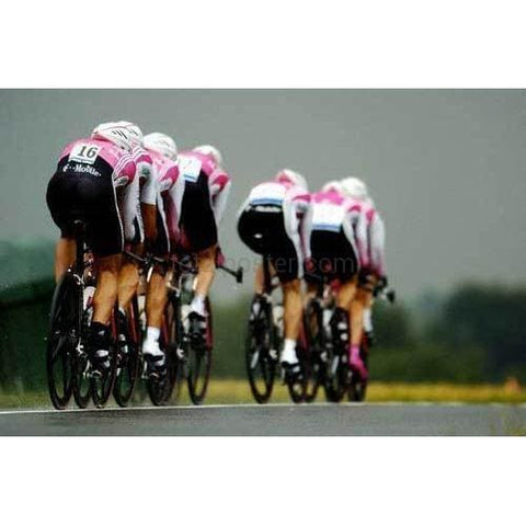 Póster del equipo T-Mobile | Tour de Francia en bicicleta | cartel total