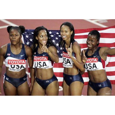 Equipo de relevos femenino de EE. UU. | Pósteres de atletismo | TotalPoster