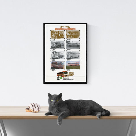 Póster de viaje vintage | Nueva Zelanda | Servicios Viales Ferroviarios | autobuses | estilo art déco 2