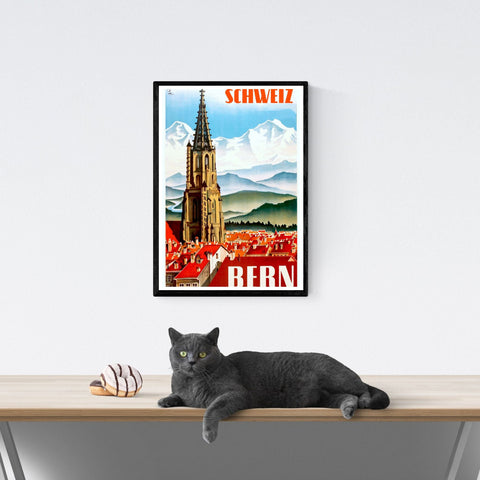Vendimia | Viajes | Póster | Berna | Suiza | arte | Decoración | estilo