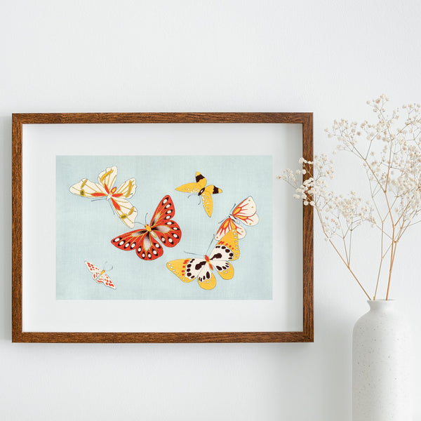 Beautiful Butterfly print  | Japanese Art | Inspirational | Totalposter
