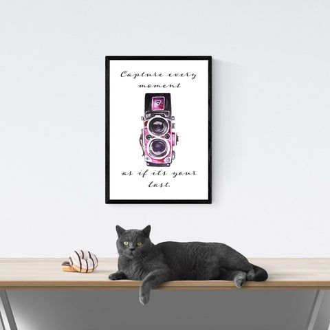 Póster de cámara: captura cada momento como si fuera el último | Inspirador | Recuperación | cartel total