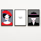 Chic Happens - pack of 3 Chic prints contemporary word art  | Home Decor | Totalposter