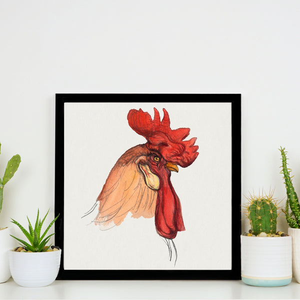 Vintage Chicken Prints - Vintage illustrations of Rooster Cock  | Home Decor | Totalposter