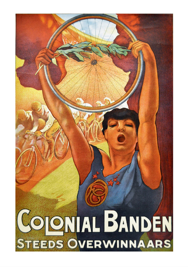 Vintage Colonial Banden Rubber Co | Cycles print | Art Nouveau | Totalposter