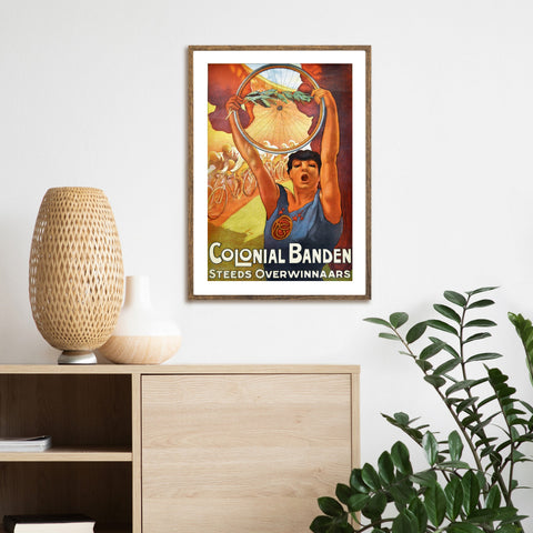 Vintage Colonial Banden Rubber Co | Cycles print | Art Nouveau | Totalposter