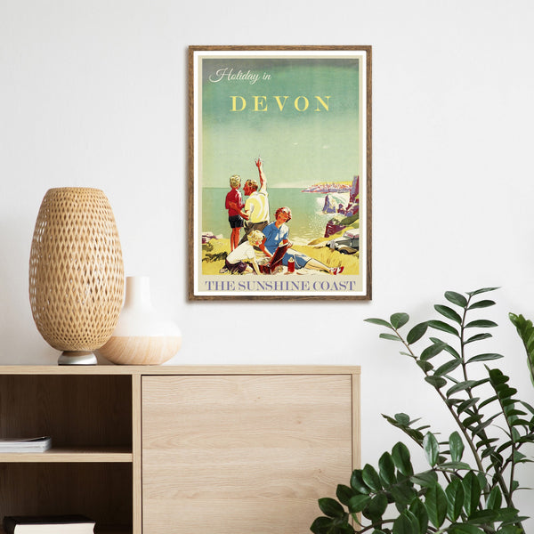 Devon | Vintage Travel Poster  | England | Travel | Totalposter