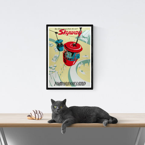 Skyway de Disney | Póster de viaje vintage | Disneymundo | Viajes | cartel total