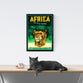 Vintage Travel Poster | Africa | Pan Am | Airline | Green Yellow