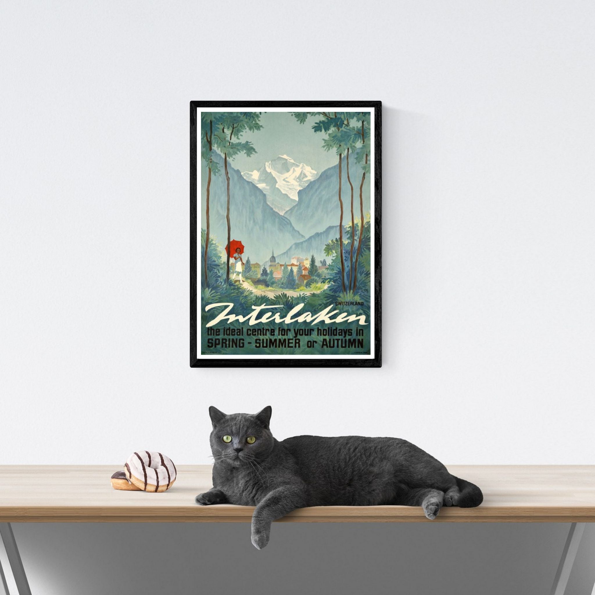 Vintage Travel Poster Prints produced using the latest 12 colour print process in various sizes on 250GSM Professional Satin Photo Paper. Some are reproductions of very old travel posters and have some 'aging'. They should look exactly as they do on screen but some monitors will show different colours.

