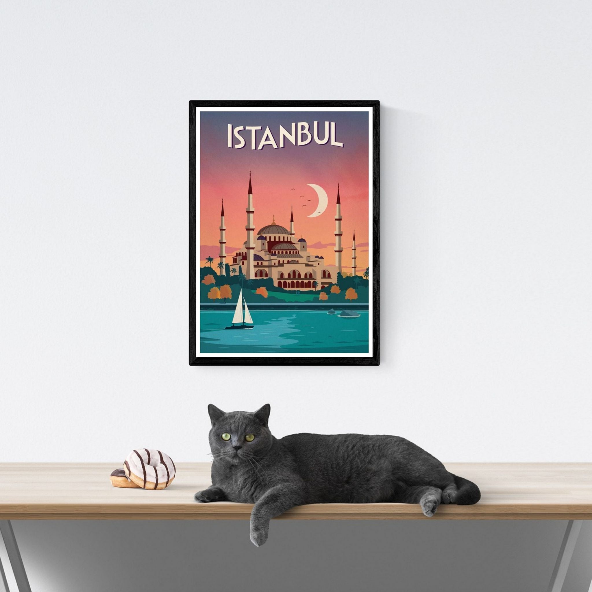 Vintage Travel Poster Prints produced using the latest 12 colour print process in various sizes on 250GSM Professional Satin Photo Paper. Some are reproductions of very old travel posters and have some 'aging'. They should look exactly as they do on screen but some monitors will show different colours.

