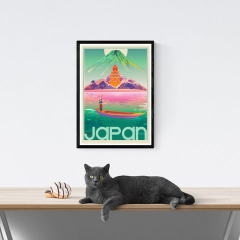 Póster de viaje vintage | Japón | Estilo Art Déco 2