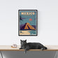 Vintage Travel Poster | Mexico | Chichen Itza | Art deco style