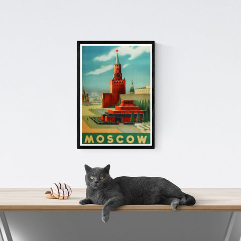 Póster de viaje vintage | Moscú | Rusia 2