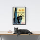 Vintage Travel Poster | New York | United Airlines | Statue of Liberty | Art deco style