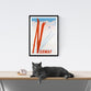 Vintage Travel Poster | Norway | Ski  | Art deco style