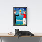 Vintage Travel Poster | Paris | France |Pan Am | Airline Advertisement | Art deco style