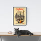 Vintage | Travel | Poster | England | London | Airline | trans | Canada | art | Deco | style