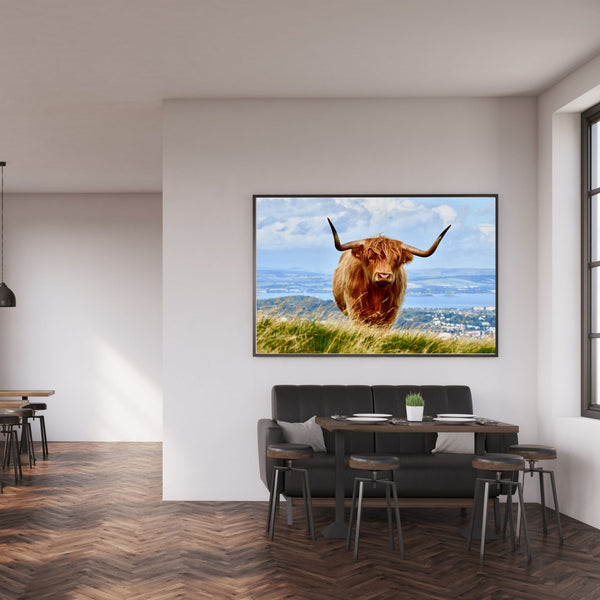 Highland or Skye Cow print/poster - Hairy Skye Coo Horns | Totalposter