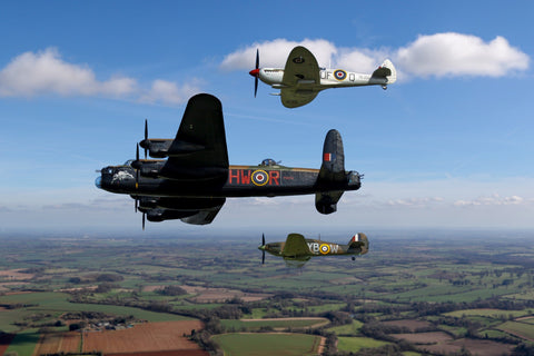 Lancaster, Huracán y Spitfire | Aeronaves y Aviación | cartel total
