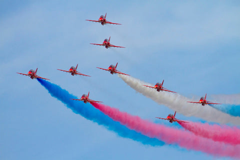 Equipo de flechas rojas de la RAF | Aeronaves y Aviación | cartel total