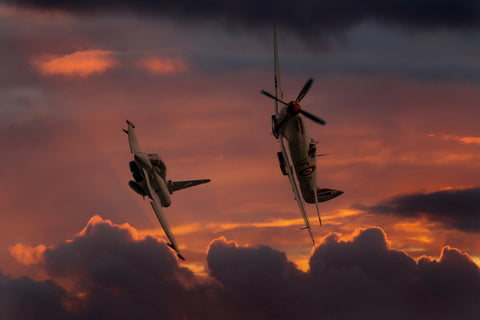 Eurofighters Tifón de la RAF | Pósteres de aviones y aviación | cartel total