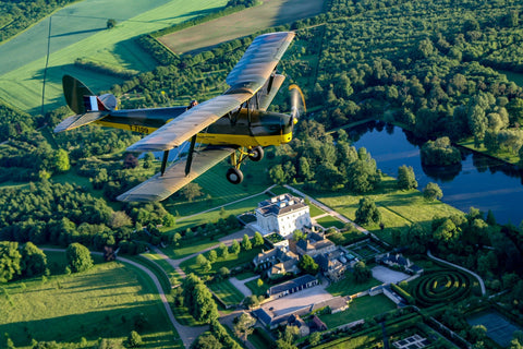 Biplano Tiger Moth Segunda Guerra Mundial | Pósteres de aviones y aviación | cartel total