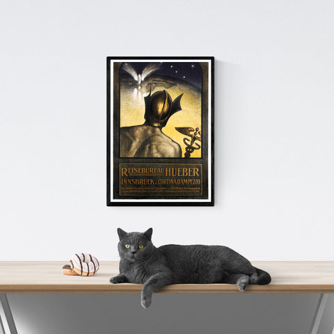 Póster de viaje vintage | Innsbruck | Austria | Estilo art déco