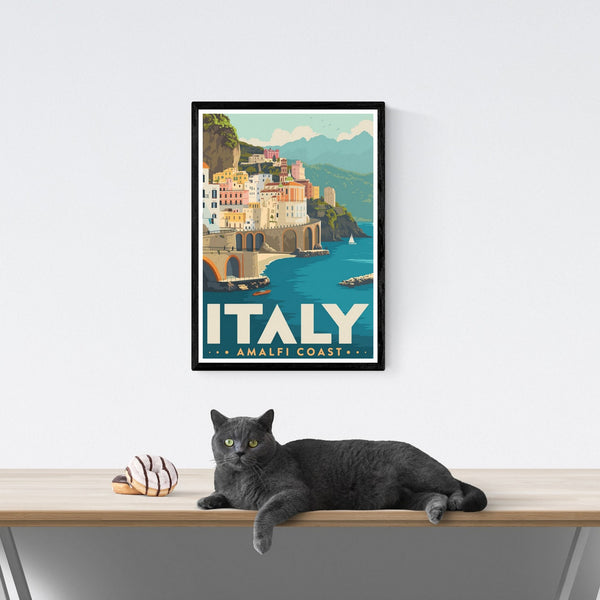 Amalfi Coast | Vintage Travel Poster  | Italy | Travel | Totalposter