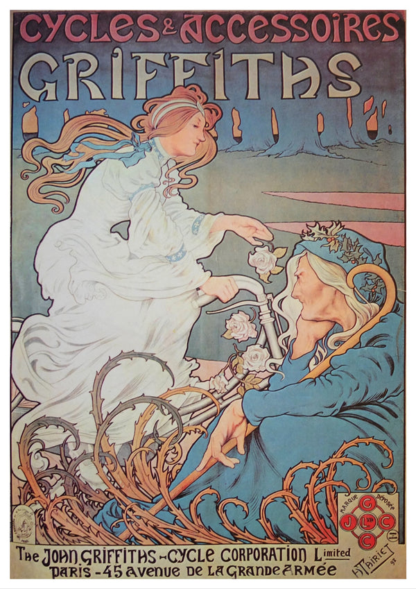 Vintage John Griffiths | Cycles print | Art Nouveau | Totalposter