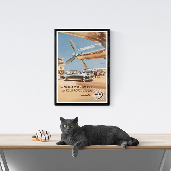 KLM | Vintage Travel Poster  | Airline | Travel | Totalposter