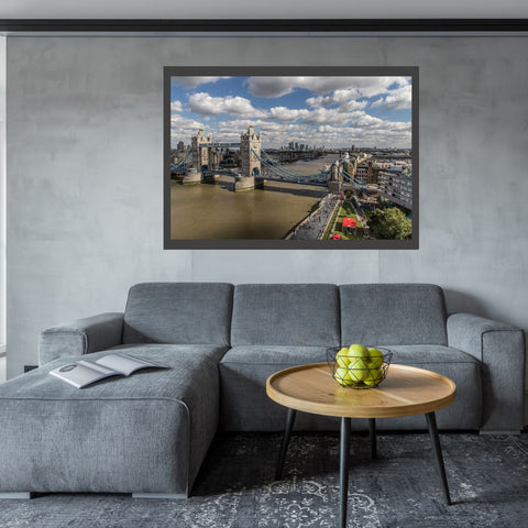 Puente de Londres y río Támesis | Londres | Paisaje urbano | cartel total